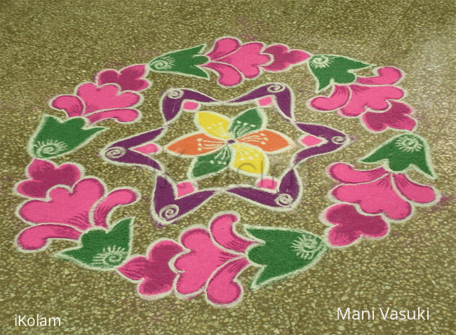 Rangoli: Flower rangoli