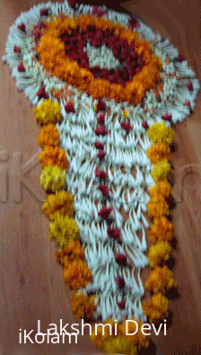 Rangoli: Flower kolam