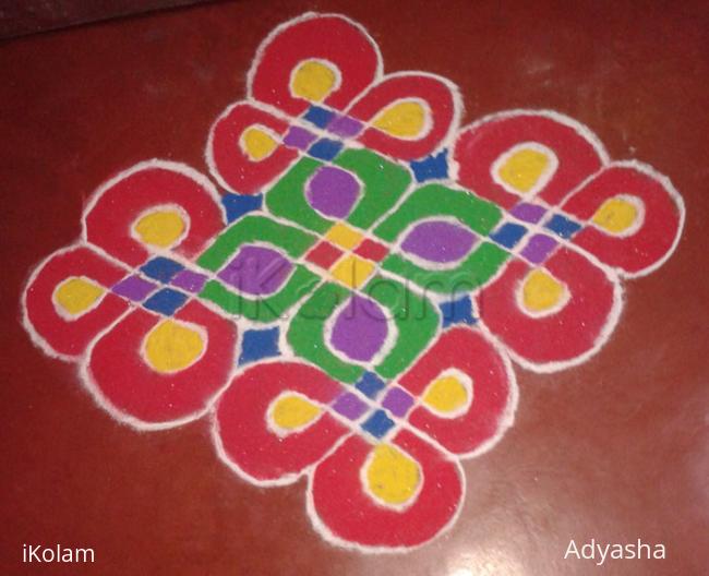 Rangoli: dotted color kolams