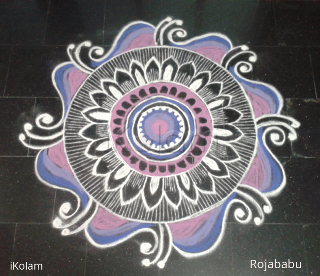 Rangoli: freehand rangoli