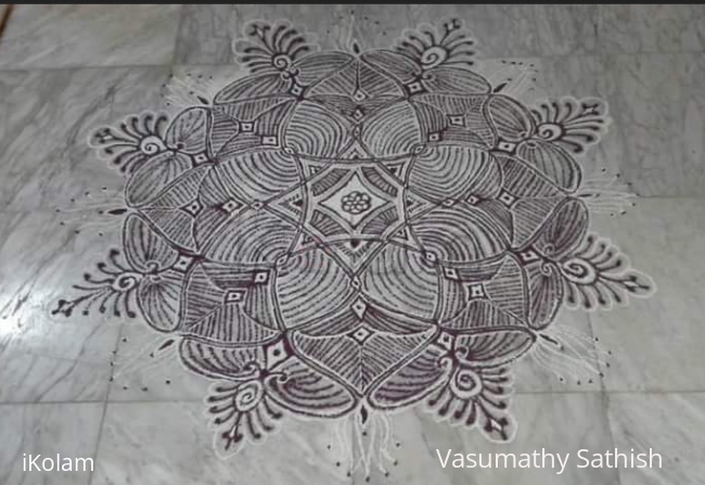 Rangoli: Padi kolam for margazhi