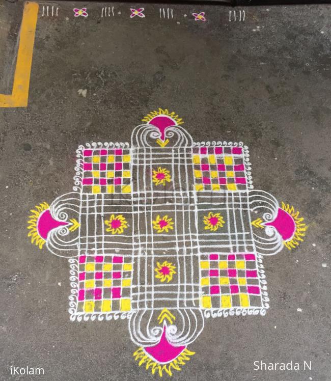 Rangoli: Freehand Padi kolam