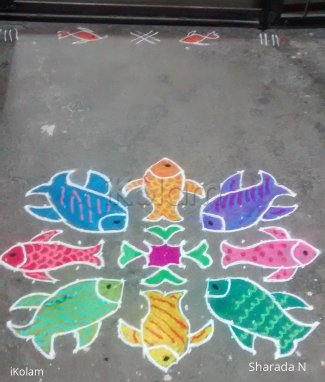 Rangoli: Dotted Margazhi Kolam