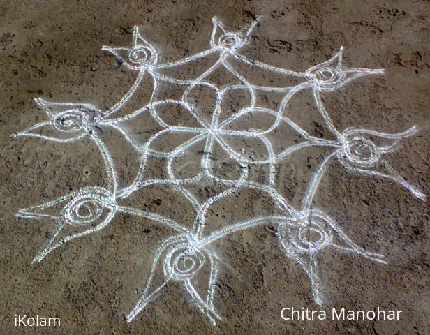 Rangoli: White rangoli