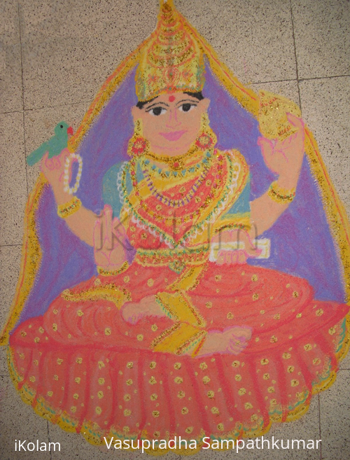 Rangoli: sharada devi rangoli