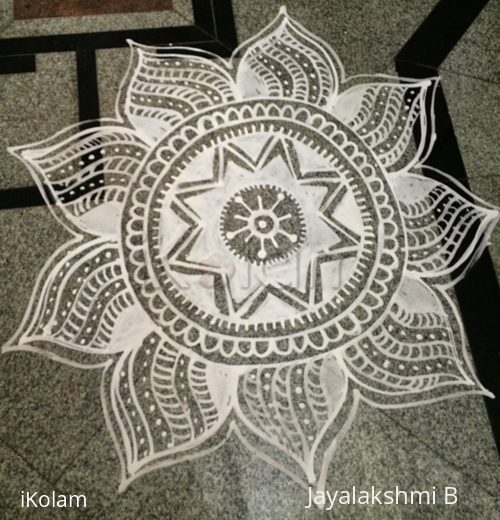 Rangoli: Freehand rangoli