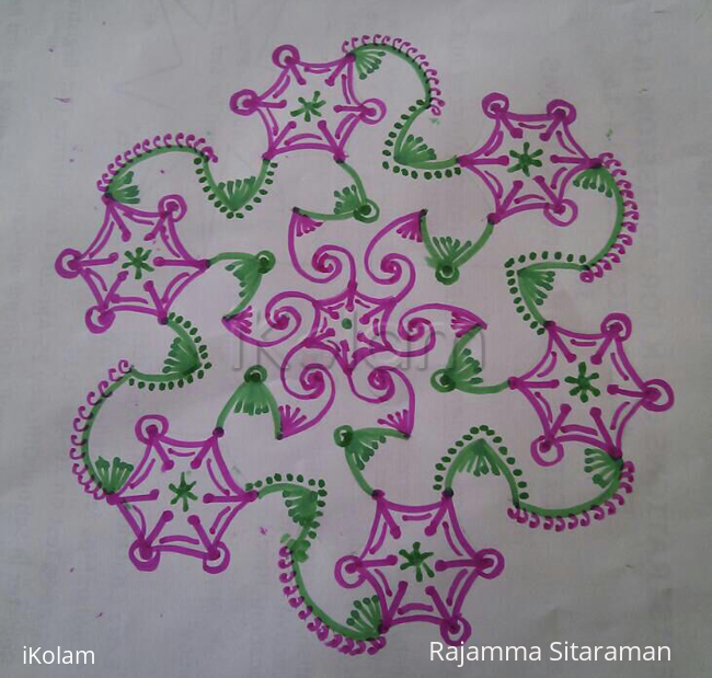 Rangoli: Freehand rangoli