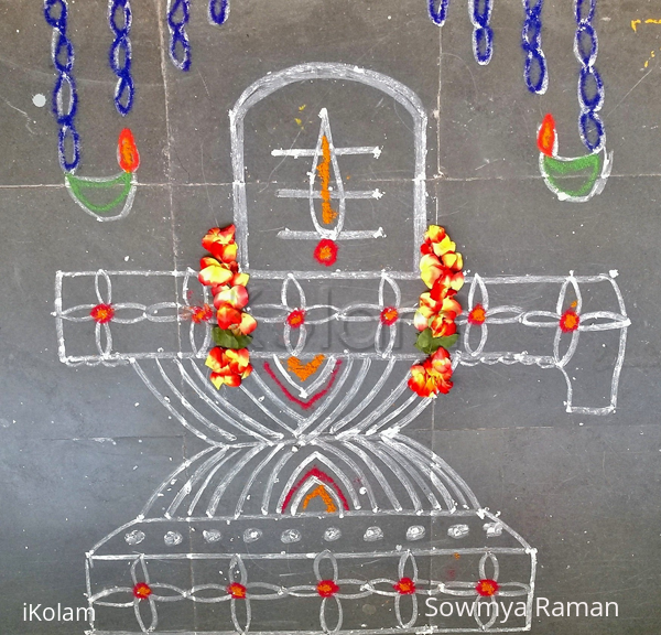 Rangoli: Shivratri rangoli