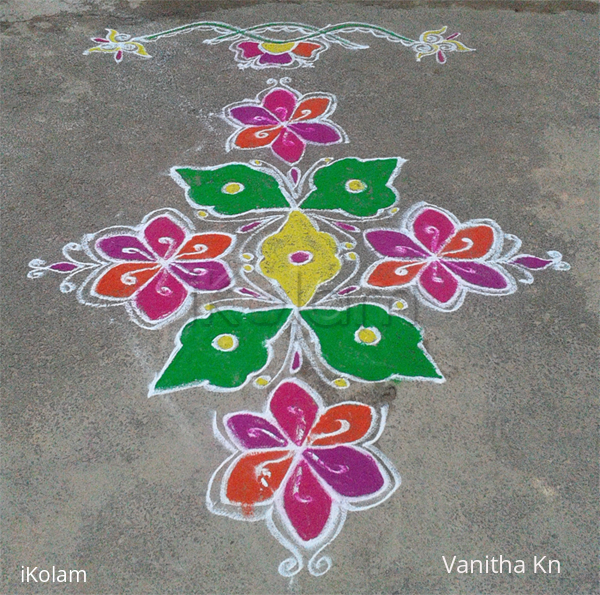 Rangoli: Ugadi rangoli made by me :-)