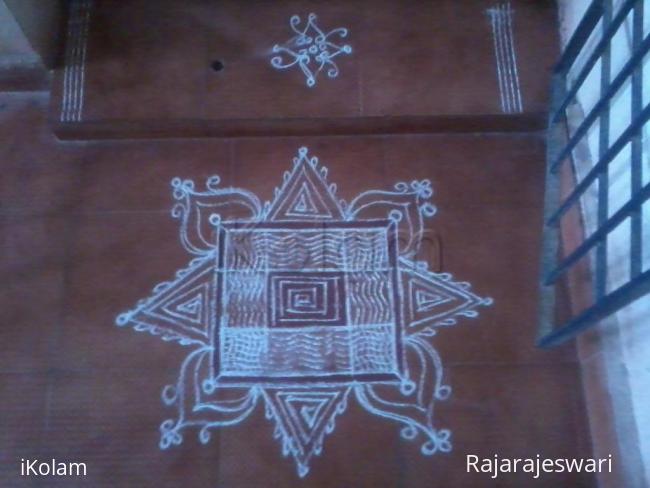 Rangoli: today's adi velli special kolam