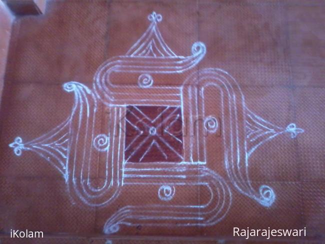 Rangoli: Flat padi kolam