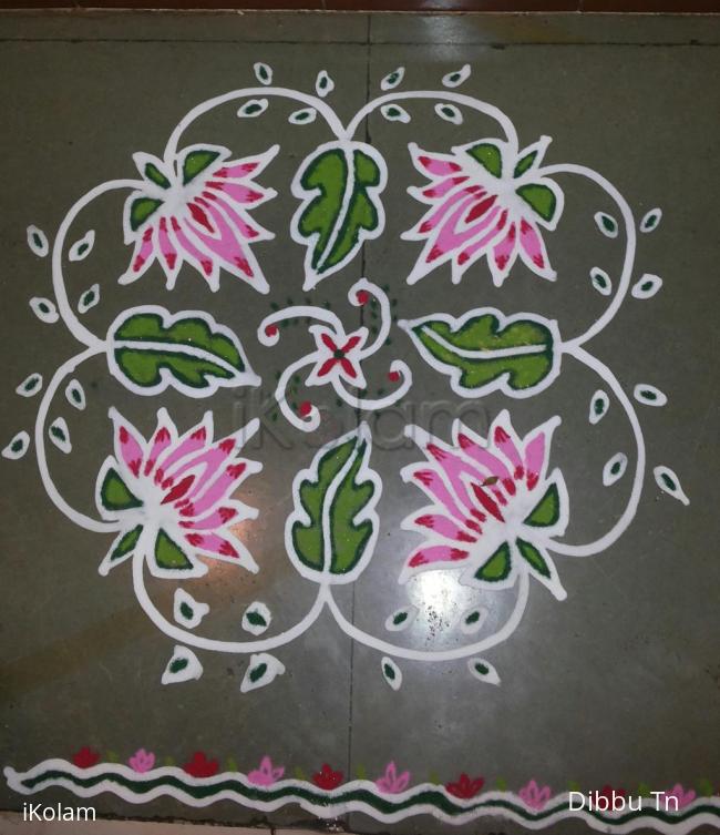 Rangoli: floral maakolam