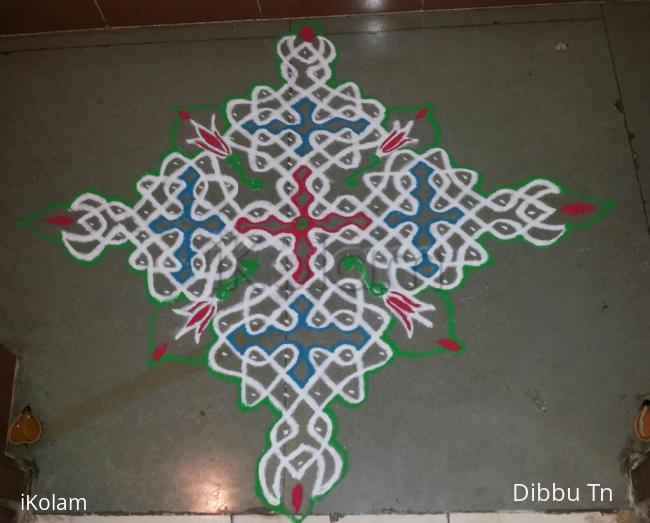 Rangoli: chikku kolam