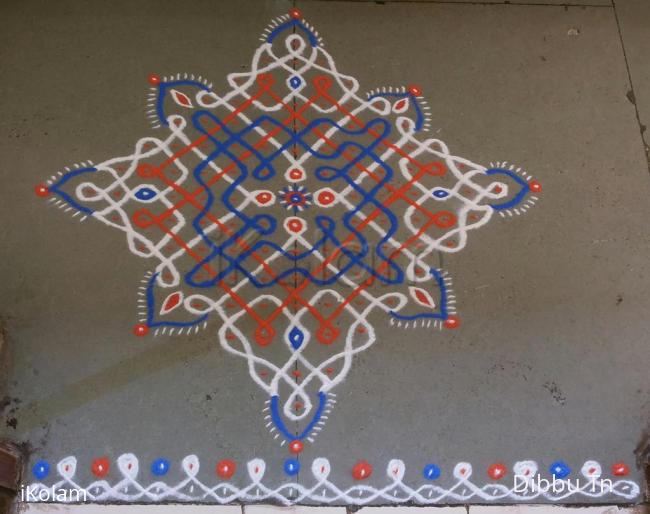 Rangoli: Margazhi Day 8 podikolam