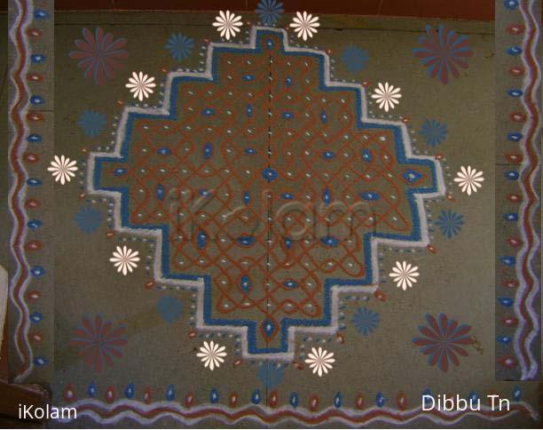 Rangoli: Chikku Kolam