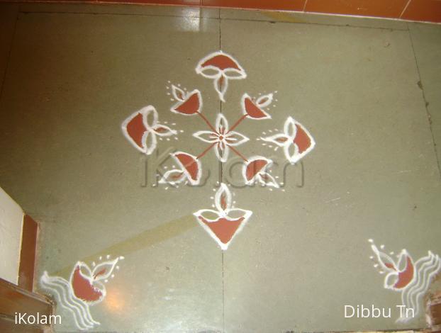 Rangoli: Lamp Kolam