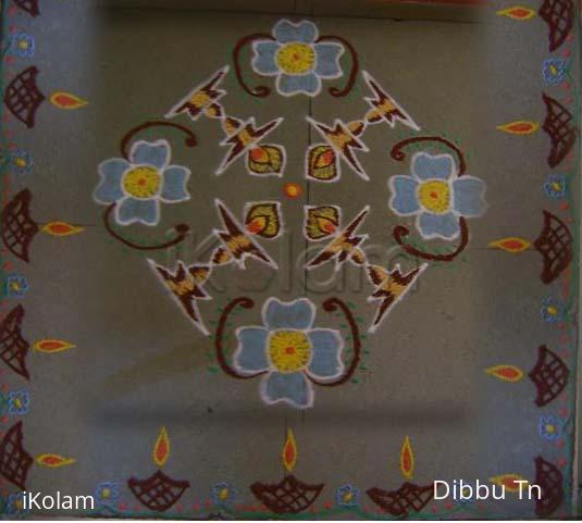 Rangoli: Lamp Kolam