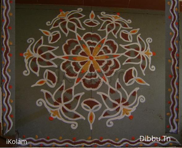 Rangoli: Maakolam with Kaavi