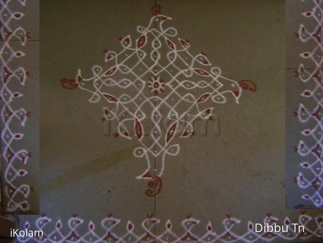 Rangoli: Simple podikolam