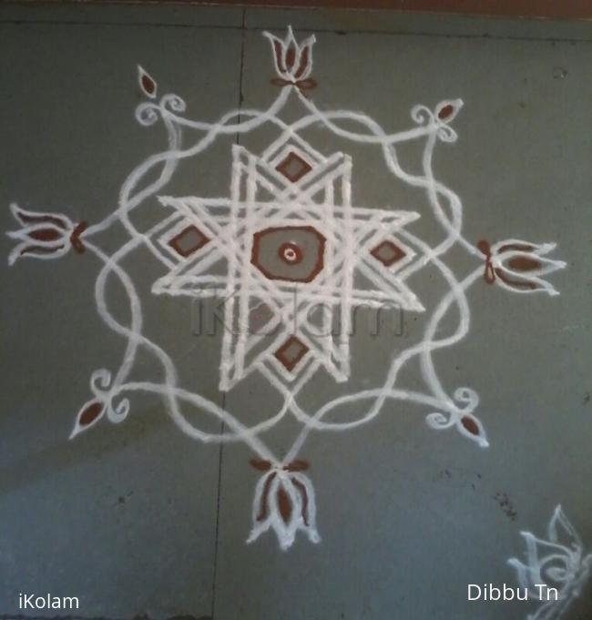 Rangoli: freehand kolam