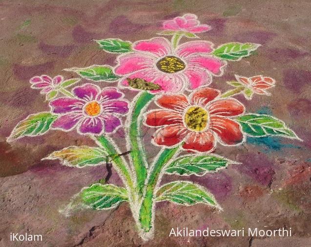 Rangoli: flowers