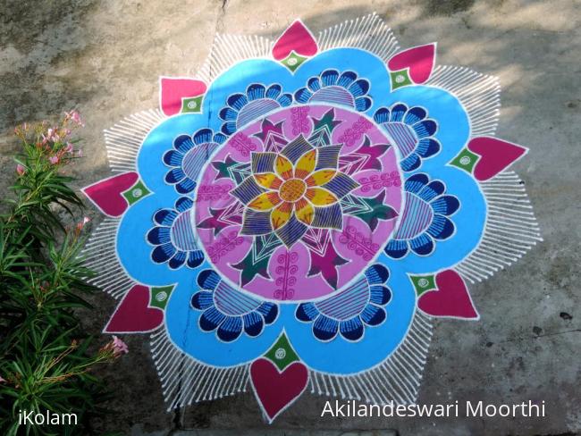 Rangoli: Birthday kolam