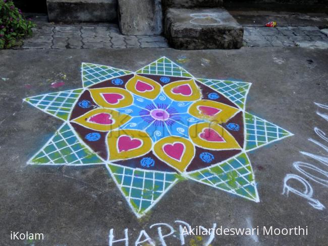 Rangoli: margazhi kolam