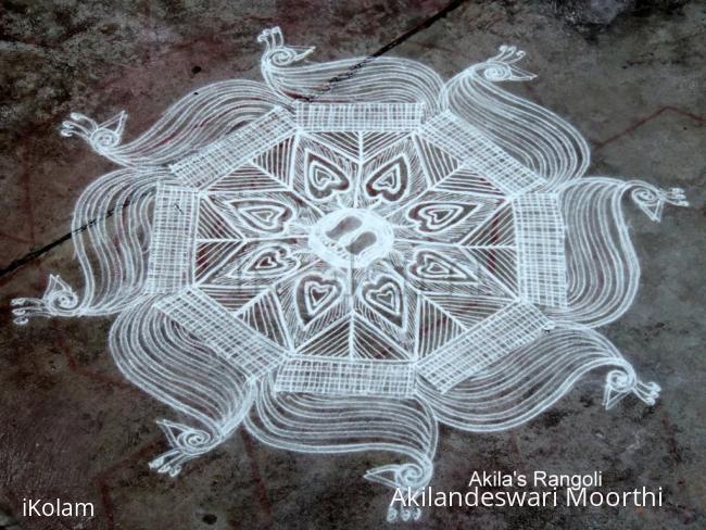 Rangoli: Krishna Jayanthi kolam