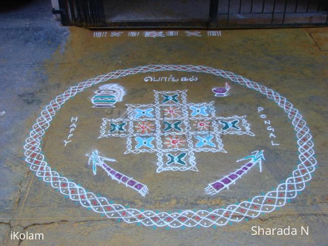 Rangoli: Dotted Pongal kolam