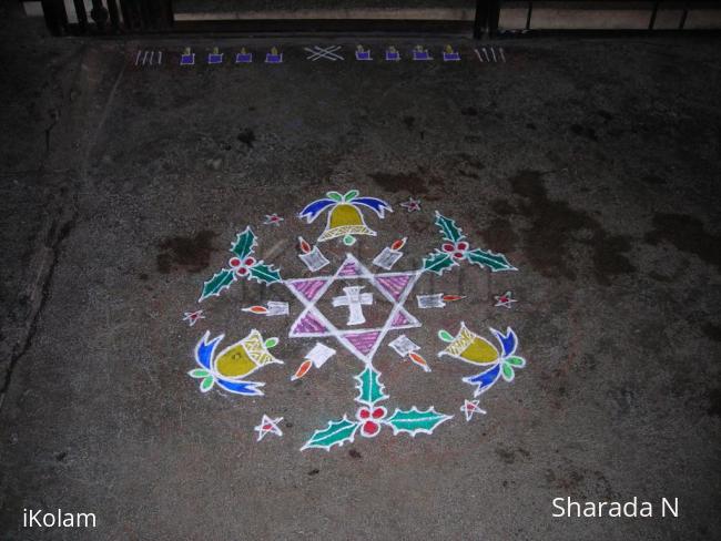 Rangoli: Christmas kolam