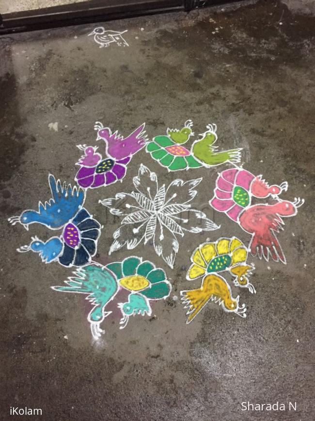 Rangoli: Dotted Margazhi kolam