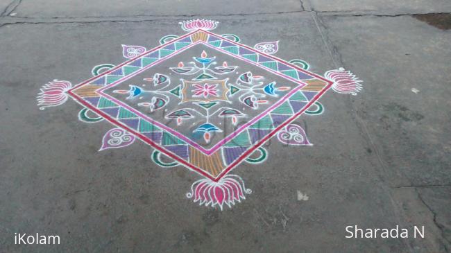 Rangoli: Dotted and freehand