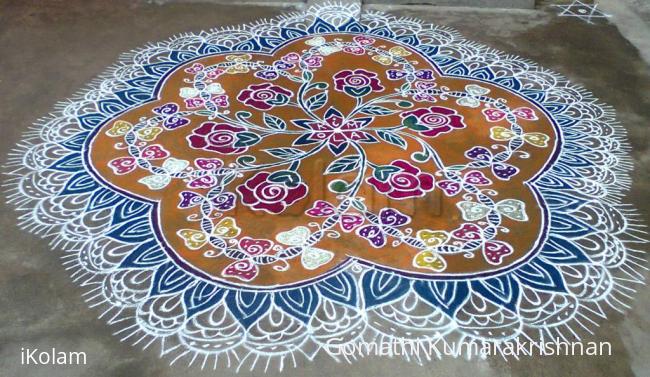 Rangoli: Rose Garden