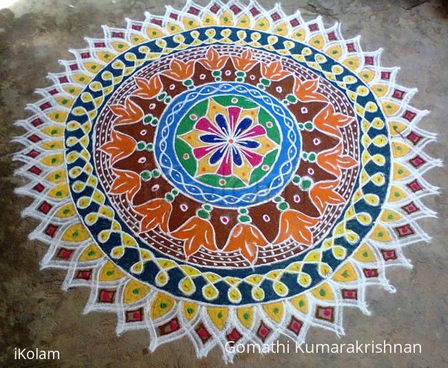 Rangoli: Round Rangoli (Modified)