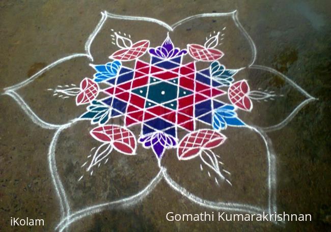 Rangoli: Karthigai Deepam