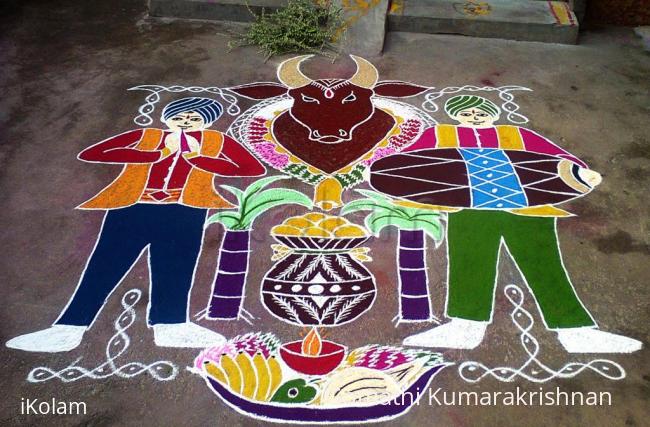 Rangoli: Happy Mattu Pongal 2014