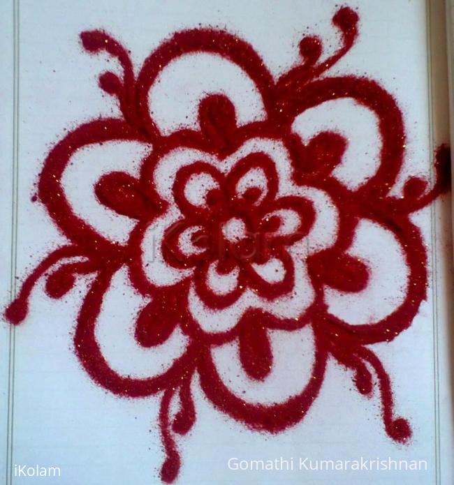 Rangoli: Funny ideas - Notebook kolam with kolapodi