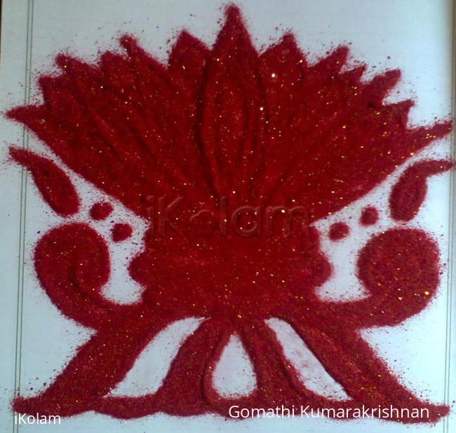 Rangoli: Funny ideas - Notebook kolam with kolapodi