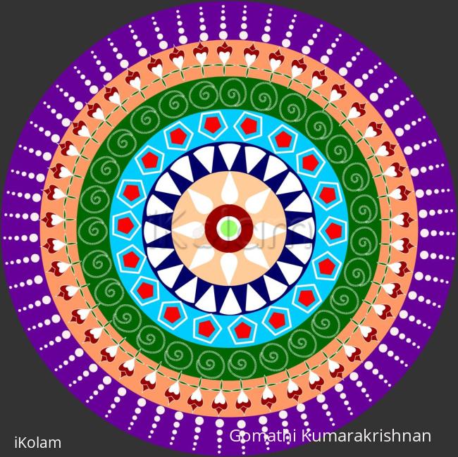 Rangoli: Round Rangoli