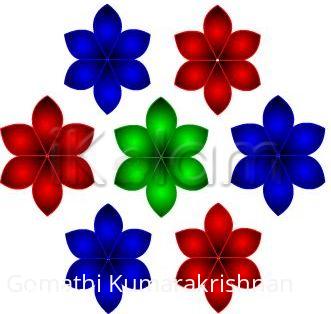 Rangoli: Digital flower