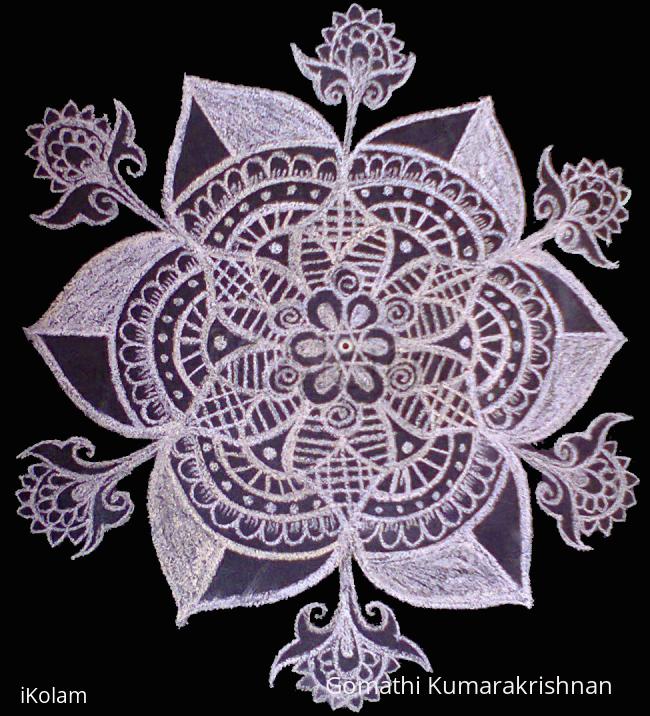 Rangoli: freehand design