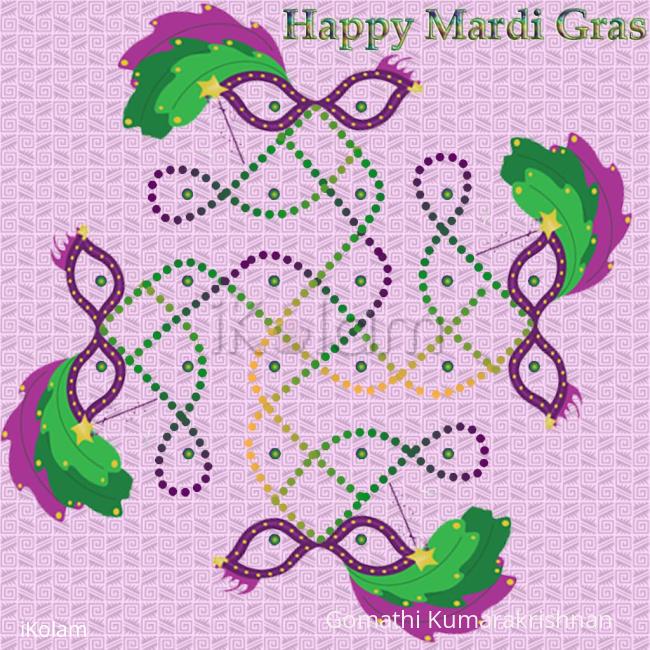 Rangoli: Happy Mardi Gras