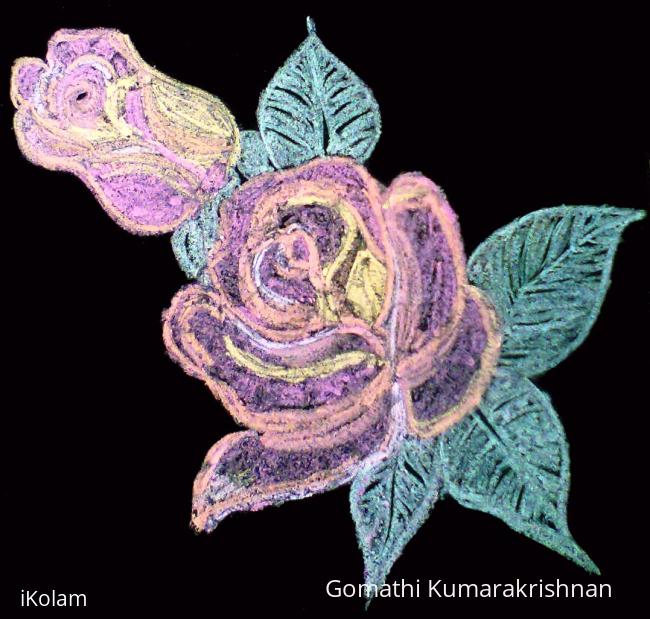 Rangoli: Inspiration Rose from Amirtha Dhanam