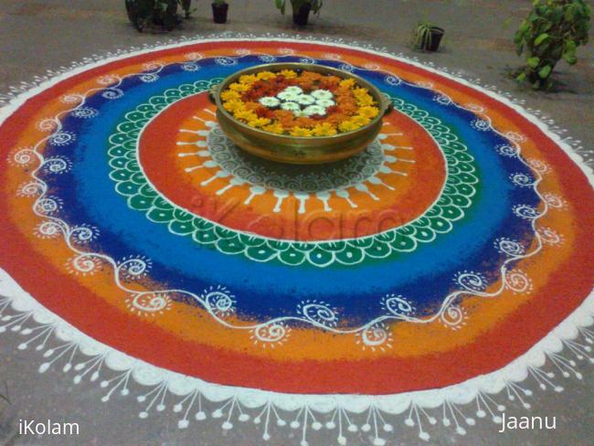 Rangoli: Free Hand Rangoli in our office