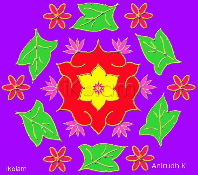 Rangoli: Star Flowers