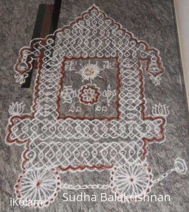 Rangoli: Chariot kolam