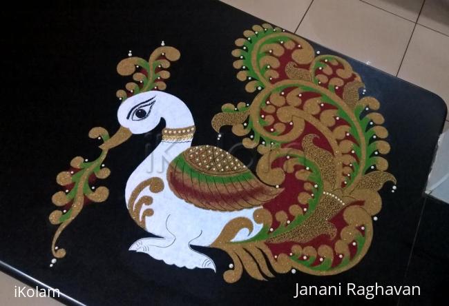 Rangoli: 2017-Navratri-1-Swan