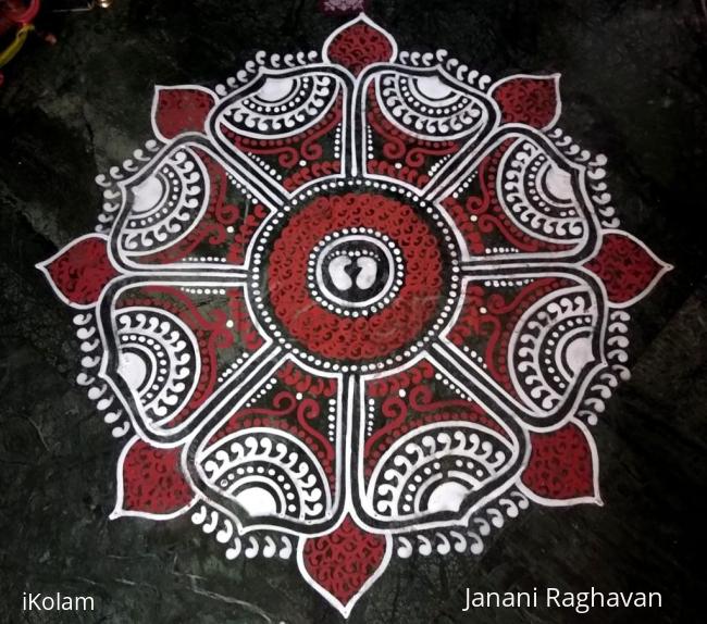 Rangoli: 2018-Janmashtami- Threshold Kolam