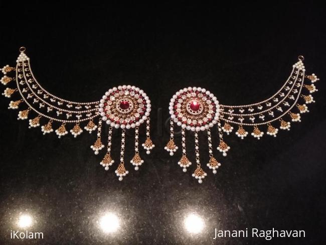 Rangoli: 2018-  Bahubali earrings for the Goddess-1