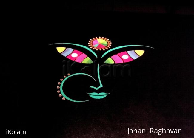 Rangoli: 2018- Vasantha Navratri- Goddess-2- Updated Version